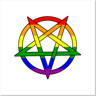 Rainbow Pentacle Posters and Art